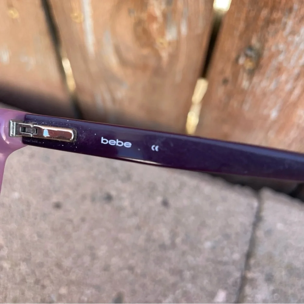 BEBE Purple Floral Eyeglass Frames BB5198‎ Plum 135